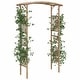 preview thumbnail 3 of 4, vidaXL Rose Arch Bamboo 46.5"x15.7"x73.6 - 118 x 40 x 187 cm
