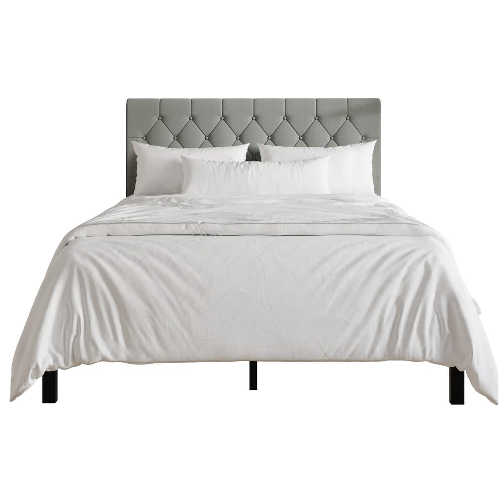 CraftPorch Chesterfield Diamond Design Button Tufted Upholstered Bed