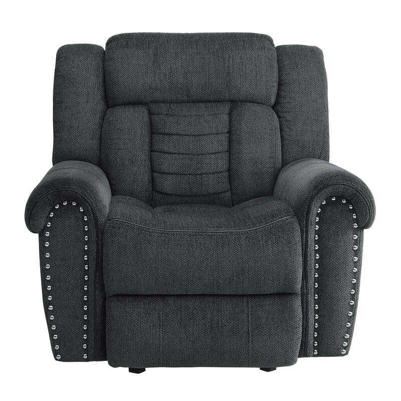 Neleh 42" Chenille Glider Reclining Chair - Gentle Gliding Motion
