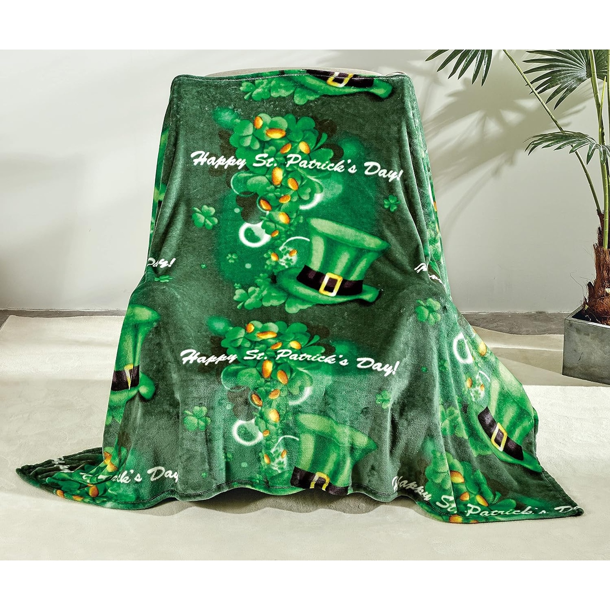 St patrick's throw blanket hotsell