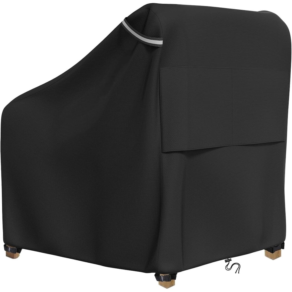 Black Water-Resistant Chair Cover -Fit for Indoor/Outdoor Use - 32"Lx37"Wx36"H