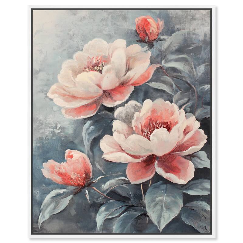 Blush Peony Canvas by Art Remedy - White - 16" x 20"