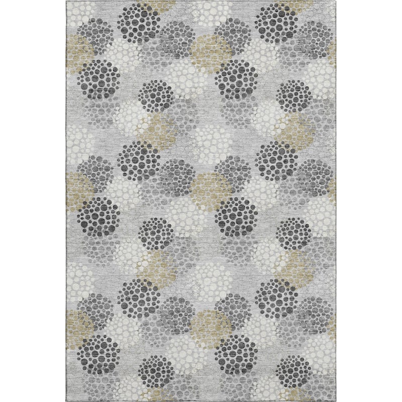 Premium Washable Super Soft Contemporary Clusters Mayfield Rug