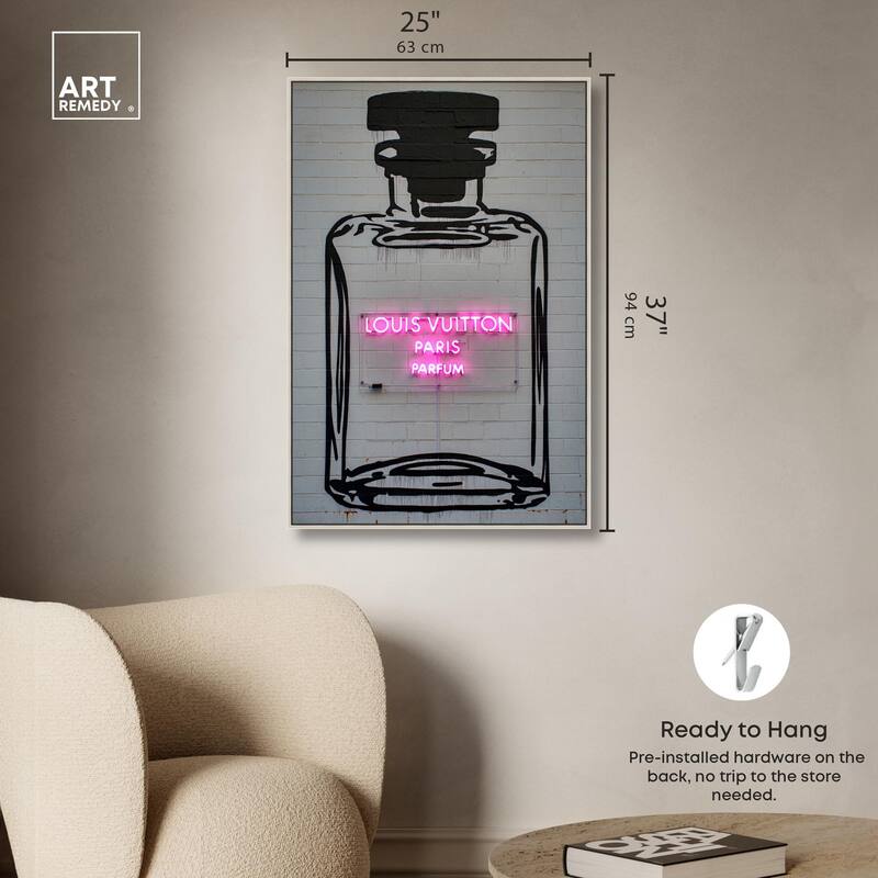 Parisian Parfum Pop Canvas by Art Remedy