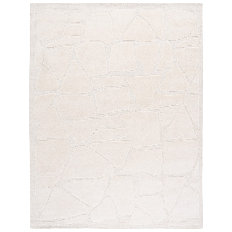 SAFAVIEH Handmade Mykonos Irmi Modern Wool Rug - 8' x 10' - Ivory