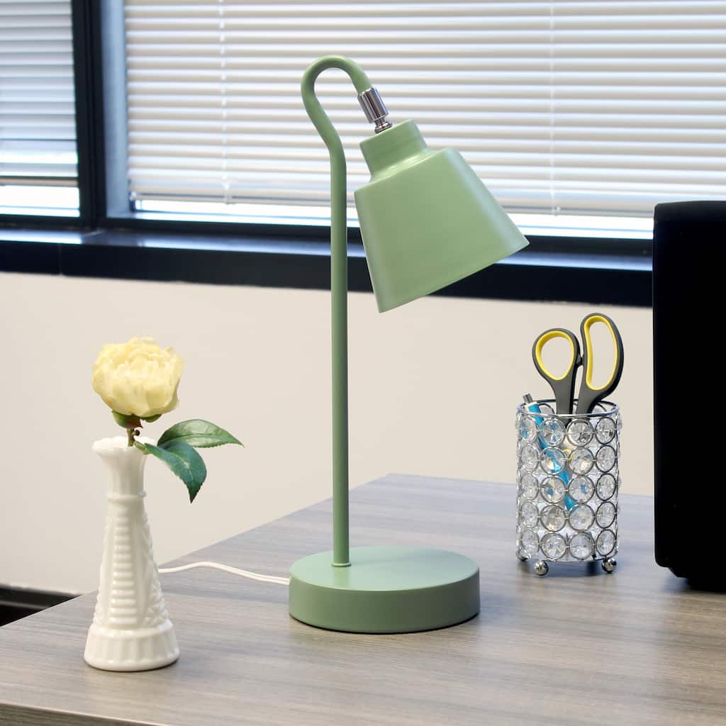 Desk Lamp with Adjustable Cone Shade - 16" - Sage Green