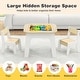 preview thumbnail 17 of 19, Kid's Table and Chairs Set with Double-sized Tabletop - 24" x 24" x 19.5"