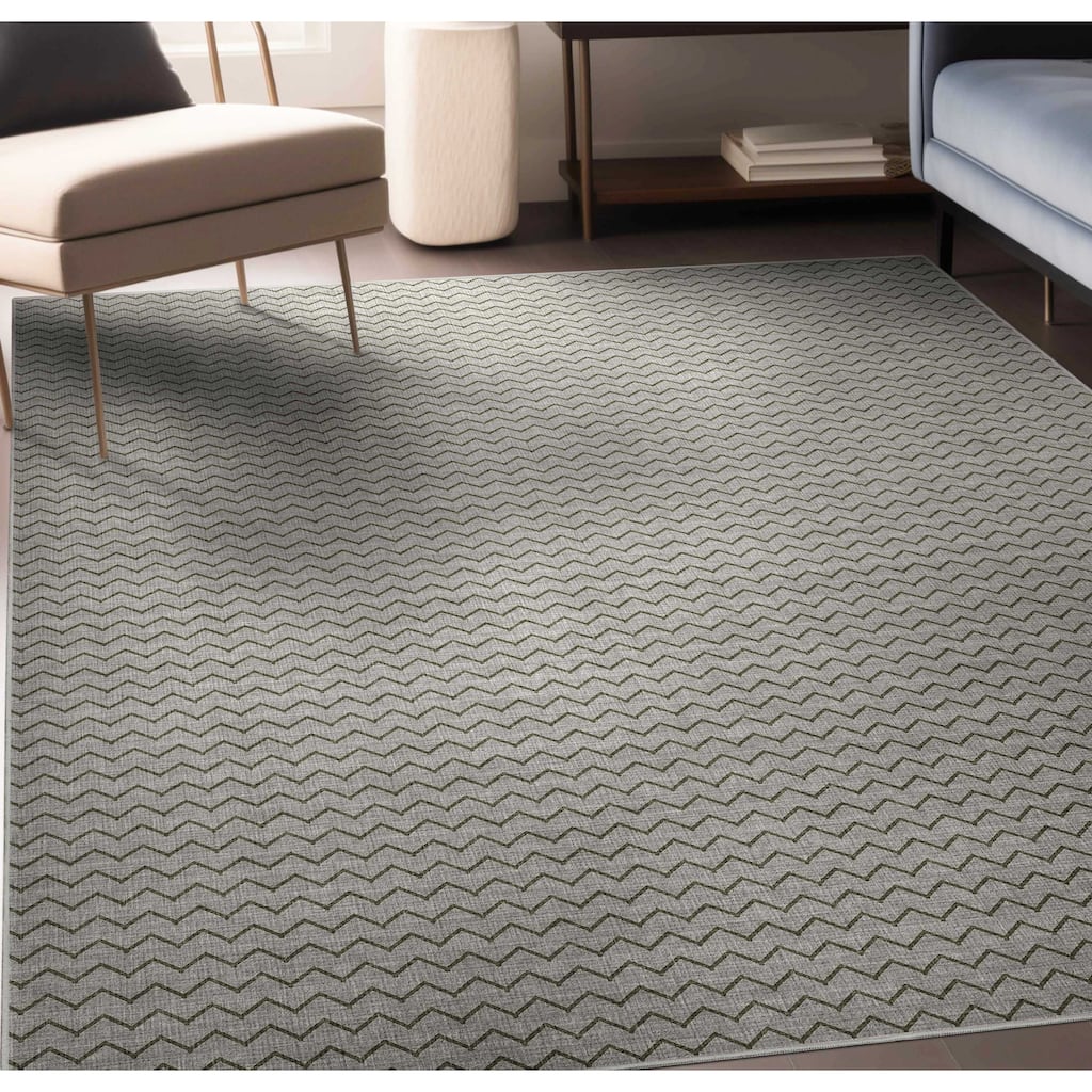 Well Woven Apollo Elemental Mesa Modern Flat Pile Stain Resistant Rug