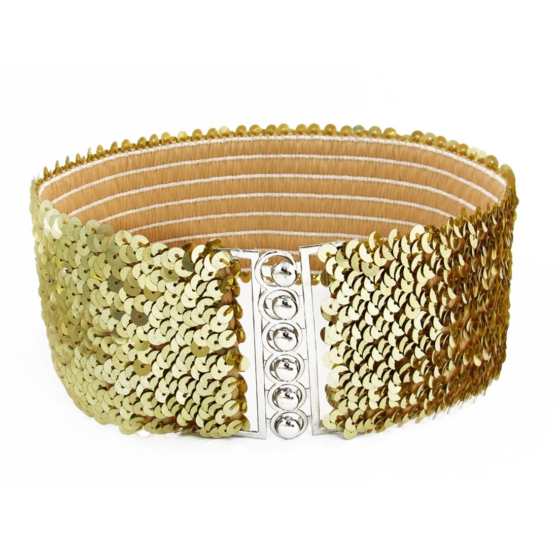 gold sequin belt