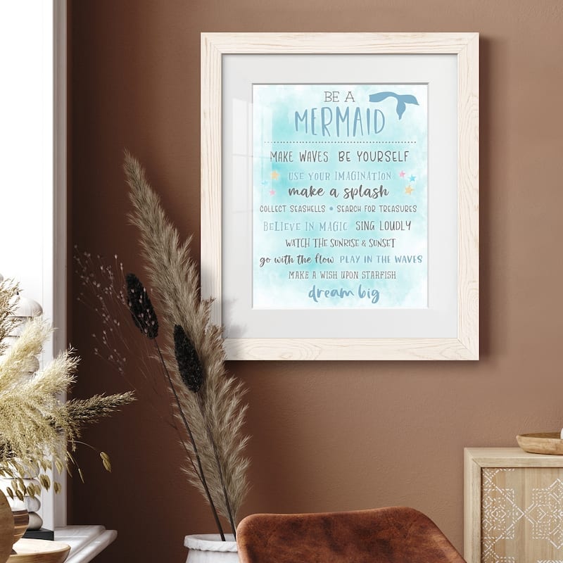 Be a Mermaid-Premium Framed Print - Ready to Hang