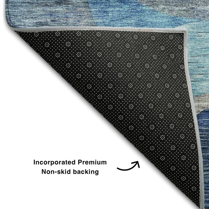 Premium Washable Super Soft Contemporary Abstract Mayfield Rug