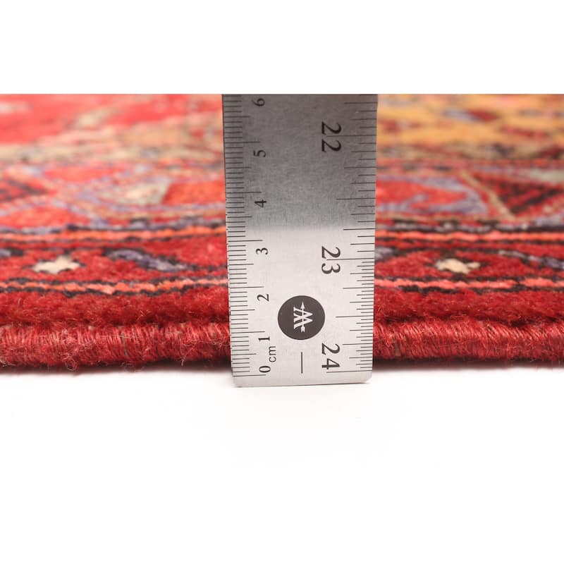 ECARPETGALLERY Hand-knotted Andelz Red Wool Rug - 4'2 x 7'1