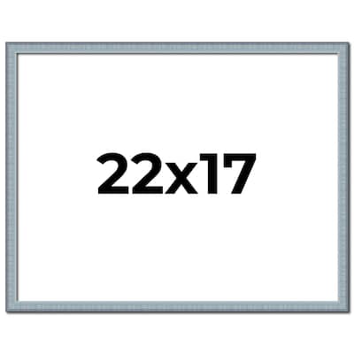 22x17 Frame Rustic Sky Blue Solid Wood Picture Frame | 0.75 Inch