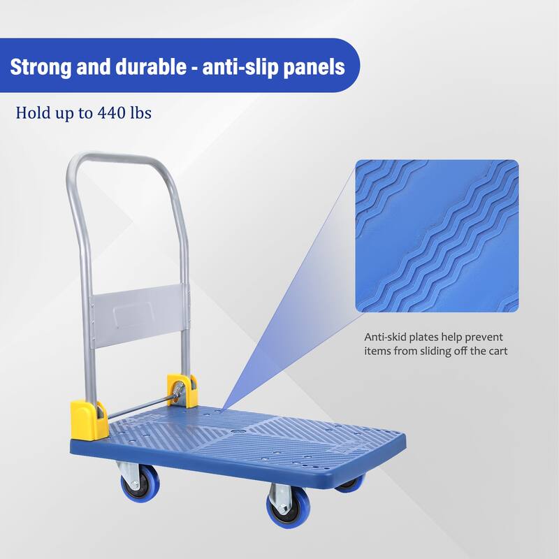 Foldable Push Hand Cart, Platform Truck