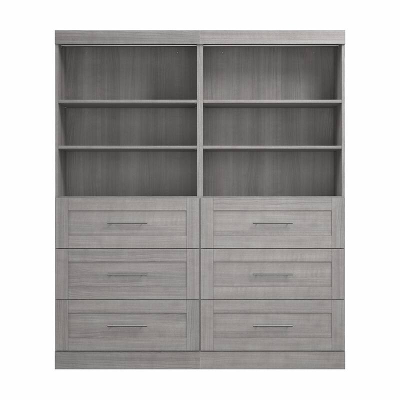 Pur 72W Closet Organizer with Drawers by Bestar
