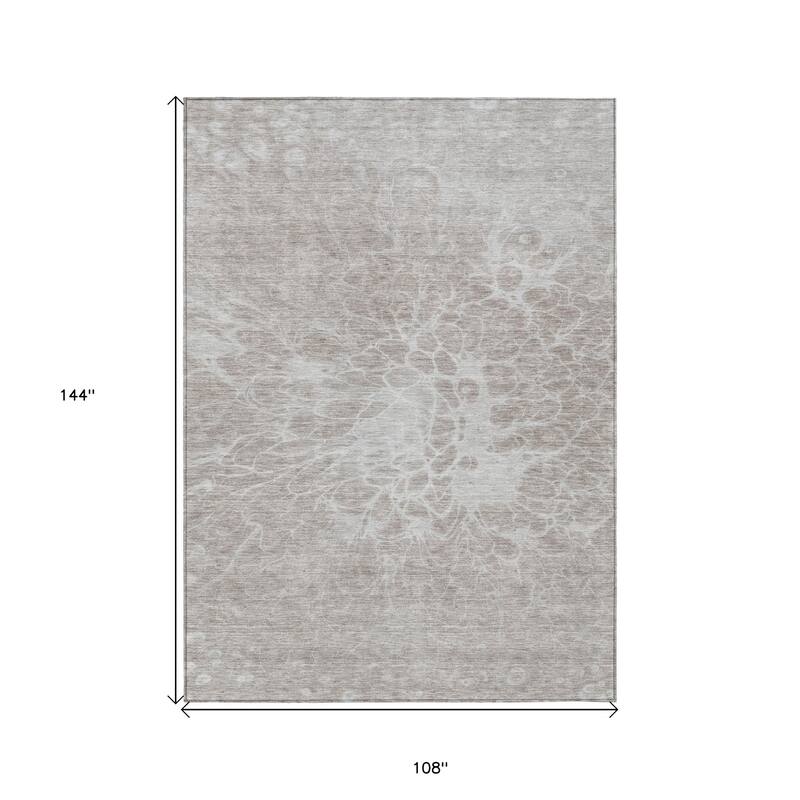 HomeRoots Abstract Transitional Rectangle Outdoor Rug