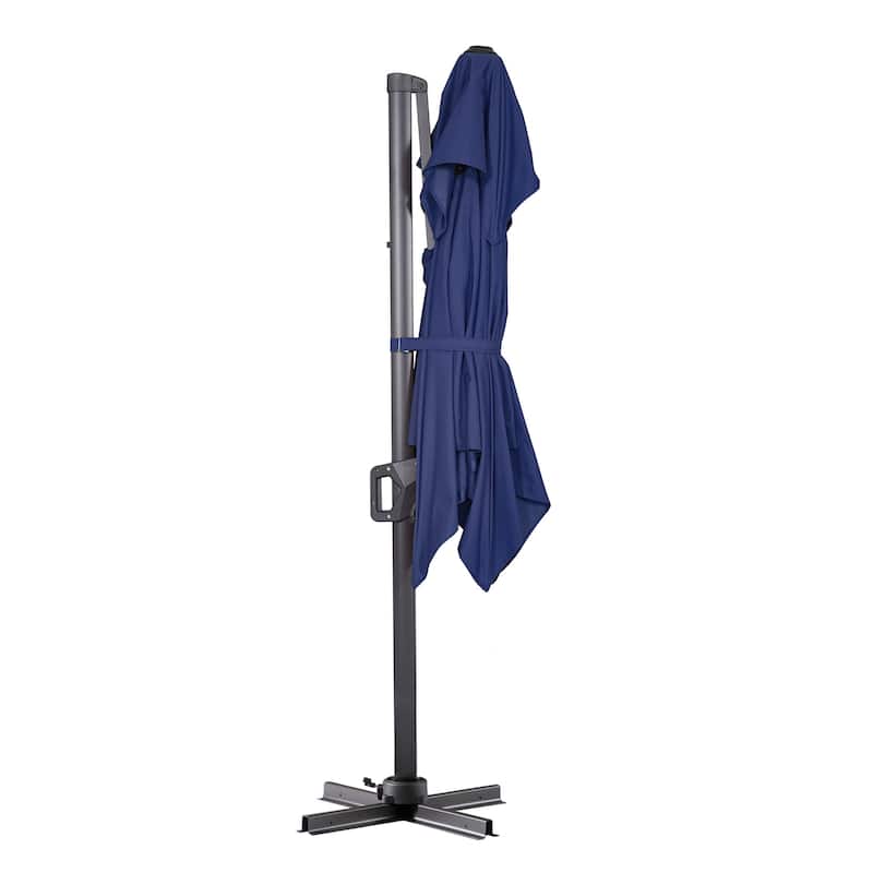 Furniture of America Aires 8-foot Steel Square Cantilever Offset Tilt Roma Umbrella
