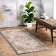 preview thumbnail 10 of 11, Brooklyn Rug Co Sofia Faded Persian Medallion Area Rug 2' 6" x 12' Runner - Beige