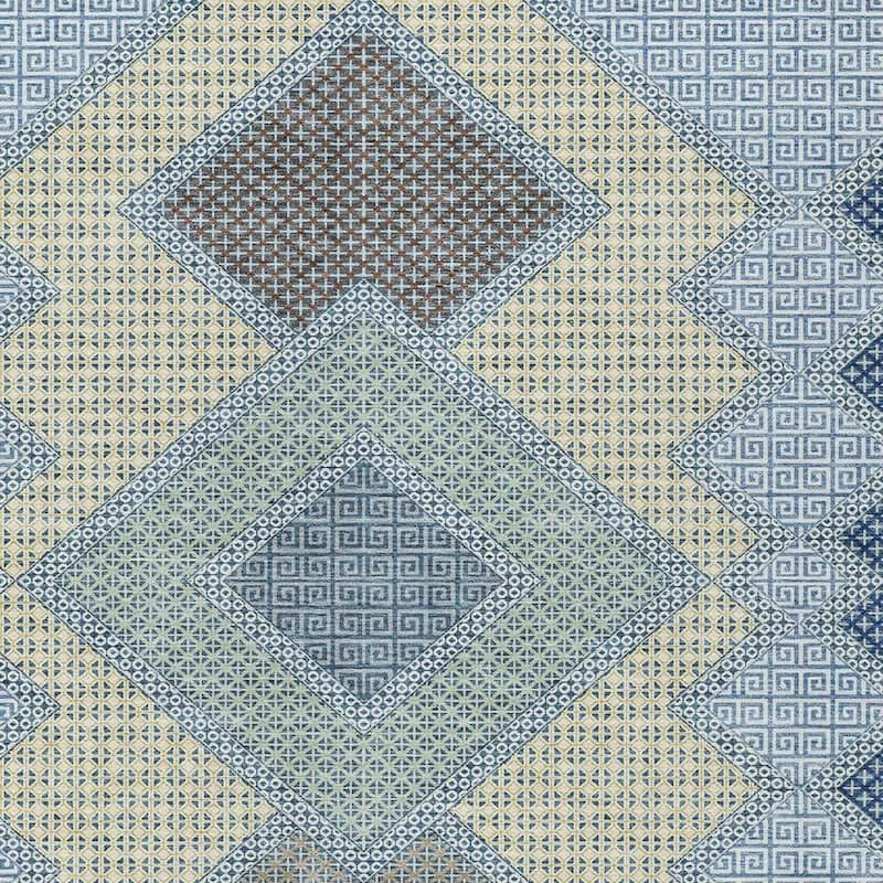 HomeRoots Geometric Transitional Rectangle Outdoor Rug