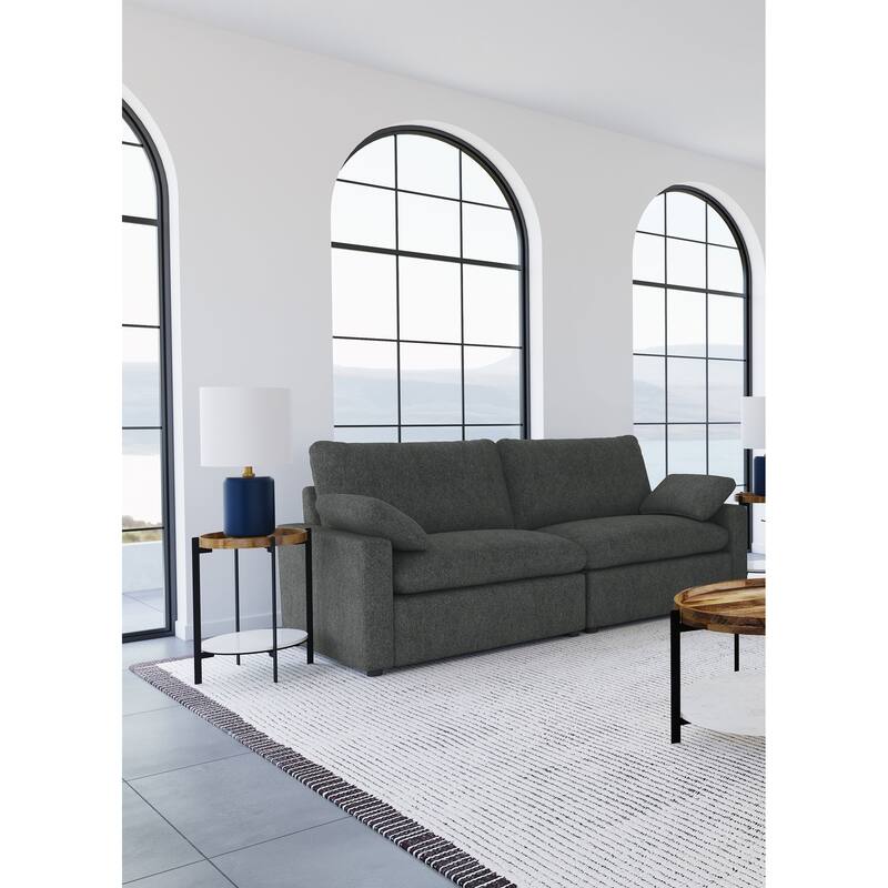 Collins Modular Power Loveseat Grey