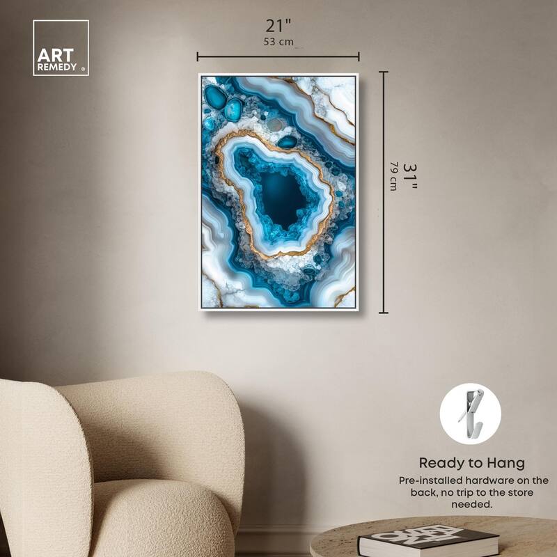 Gilded Geode Eye I Canvas by Art Remedy