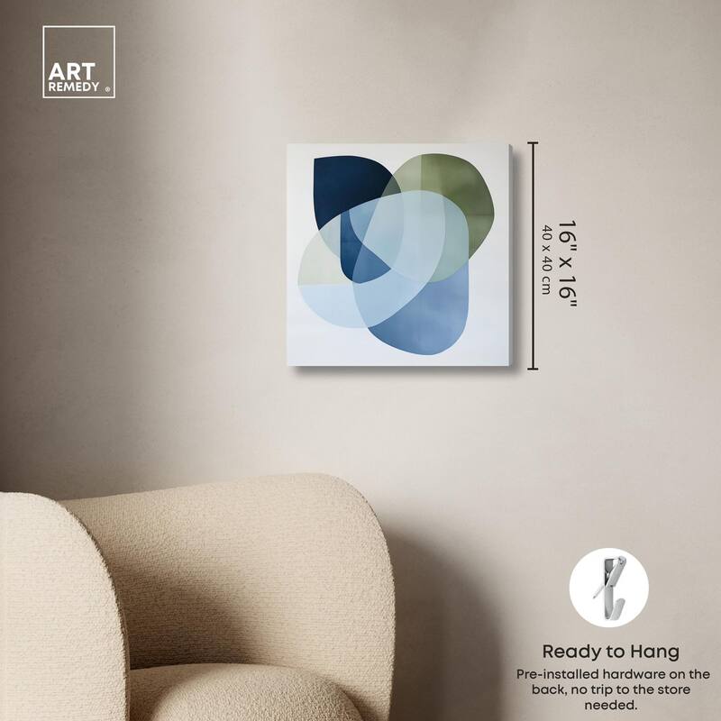 Serene Overlap I Canvas by Art Remedy, Gallery Wrapped