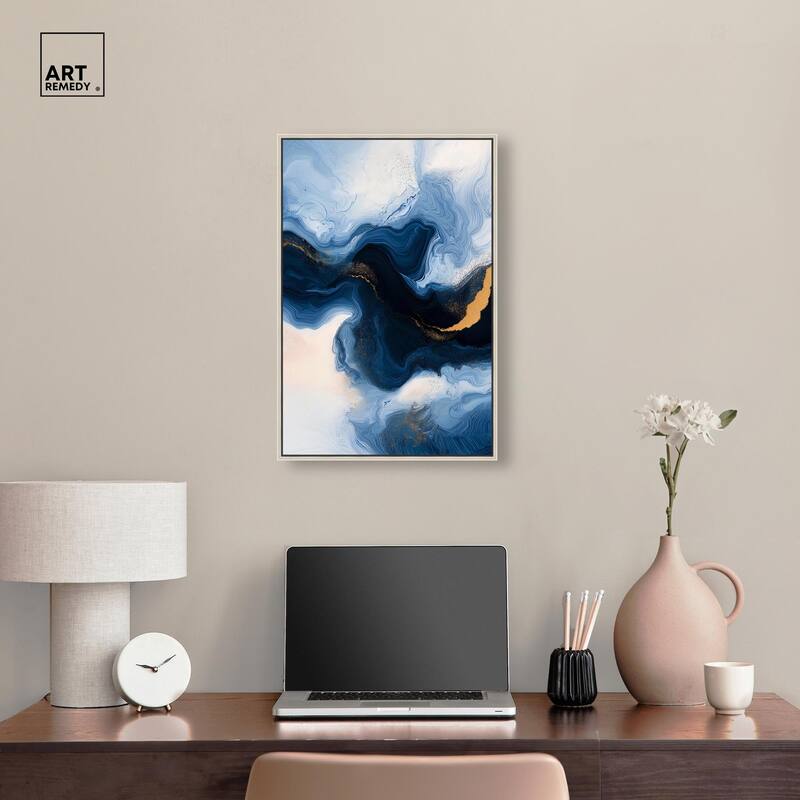Blue Deep II Canvas by Art Remedy