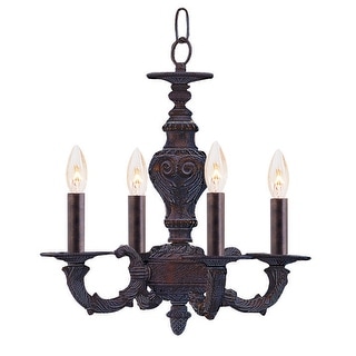 Paris Market 4 Light Bronze Mini Chandelier - 13.5'' W x 14'' H