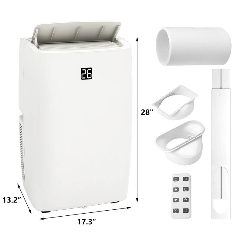 12000Btu Portable Air Conditioner, Cools Rooms up to 550 sq. ft