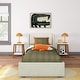 preview thumbnail 5 of 20, Max and Lily Twin-Size Upholstered Bed with Rectangular Headboard