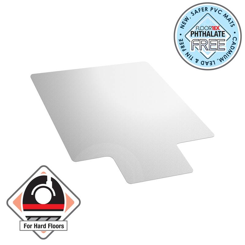 Valuemat® Vinyl Lipped Chair Mat for Hard Floor - 48" x 51"