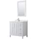 Option White / Giotto Quartz Top / Polished Chrome