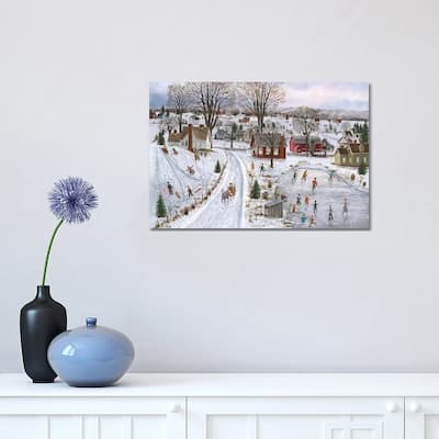 iCanvas "Sleds and Skates" by Bob Fair Canvas Print