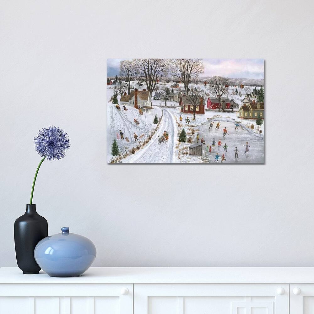 iCanvas "Sleds and Skates" by Bob Fair Canvas Print