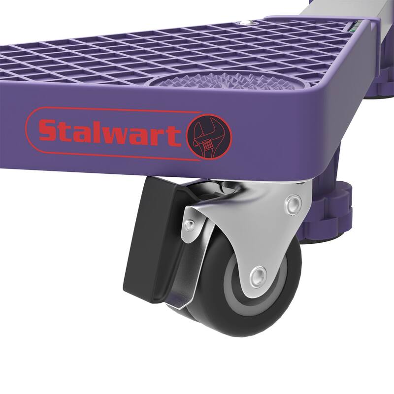 Multi Purpose Dolly With 4 feet, Locking Swivel Wheels, Levels and Adjustable Base for Moving - 1100 Lbs Capacity By Stalwart
