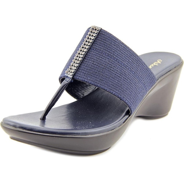 Athena Alexander Reece Open Toe Canvas Wedge Sandal