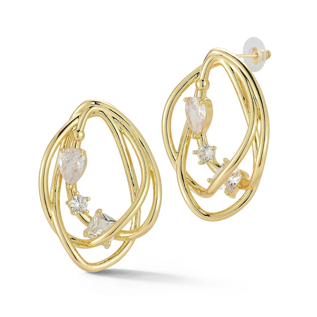 Chloe & Madison CZ Oval Studs