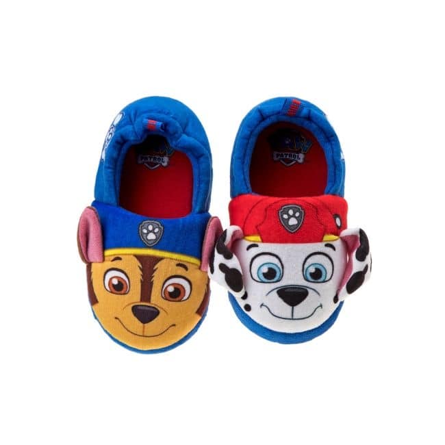 Nickelodeon Paw Patrol Marshall and Chase 3D Toddler Boys' Dual Sizes Slippers