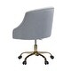 preview thumbnail 16 of 115, Lydia Swivel Height Adjustable Task Chair with Gold Base