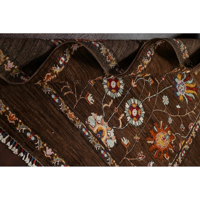Vegetable Dye Ziegler Oriental Wool Area Rug Hand-knotted Foyer Carpet - 5'1" x 6'9"