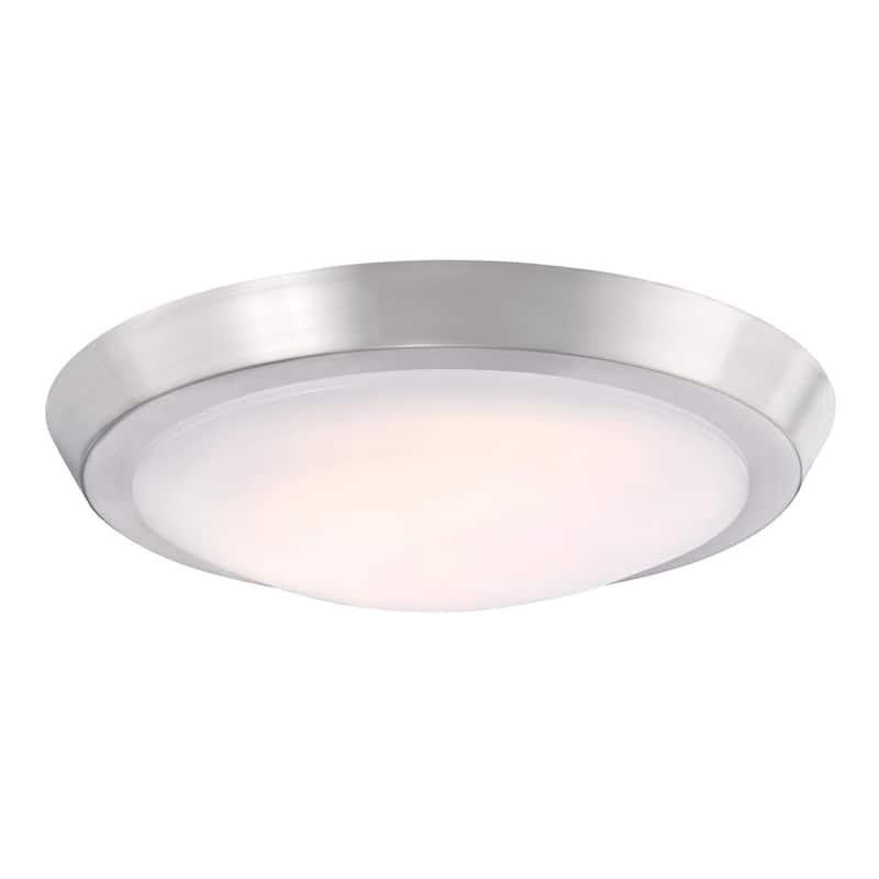 Westinghouse 11-Inch LED Indoor Flush Mount Ceiling Fixture - Brushed Nickel