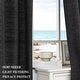 preview thumbnail 24 of 37, Cotton Blend Light Filtering Textured Back Tab/Rod Pocket Curtain Pair (Set of 2)