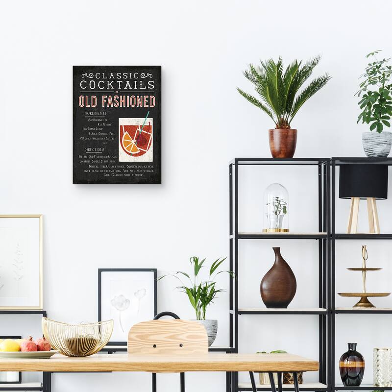 Classic Cocktails Old Fashioned Canvas Art Print