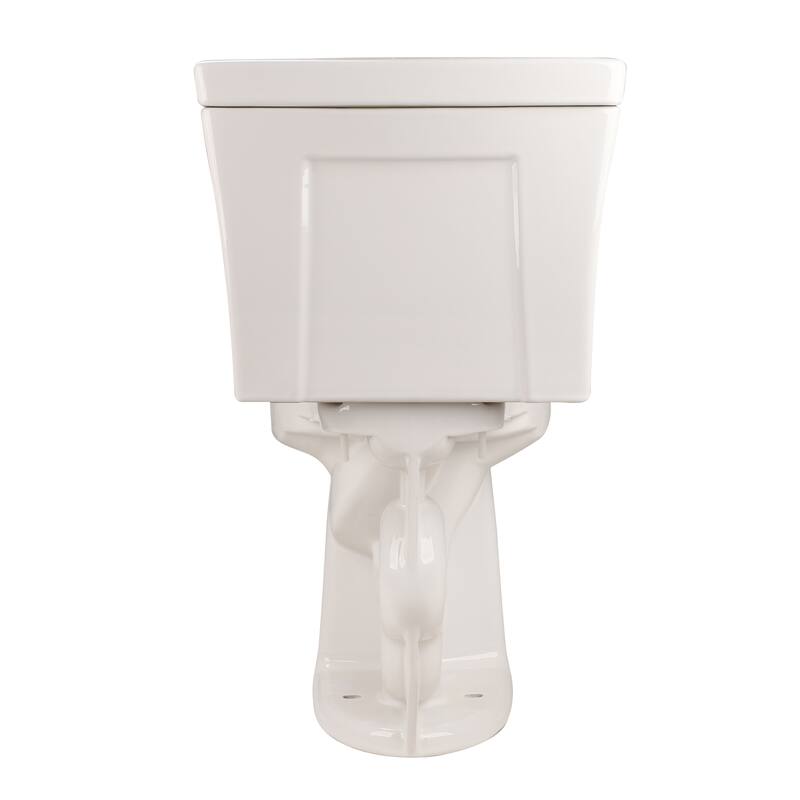 Anmytek Two Piece Toilet Tornado Flush 1.28 GPF ADA 17 Inch Soft Closing Seat Rimless Bowl 12 Inch S Trap Side Press