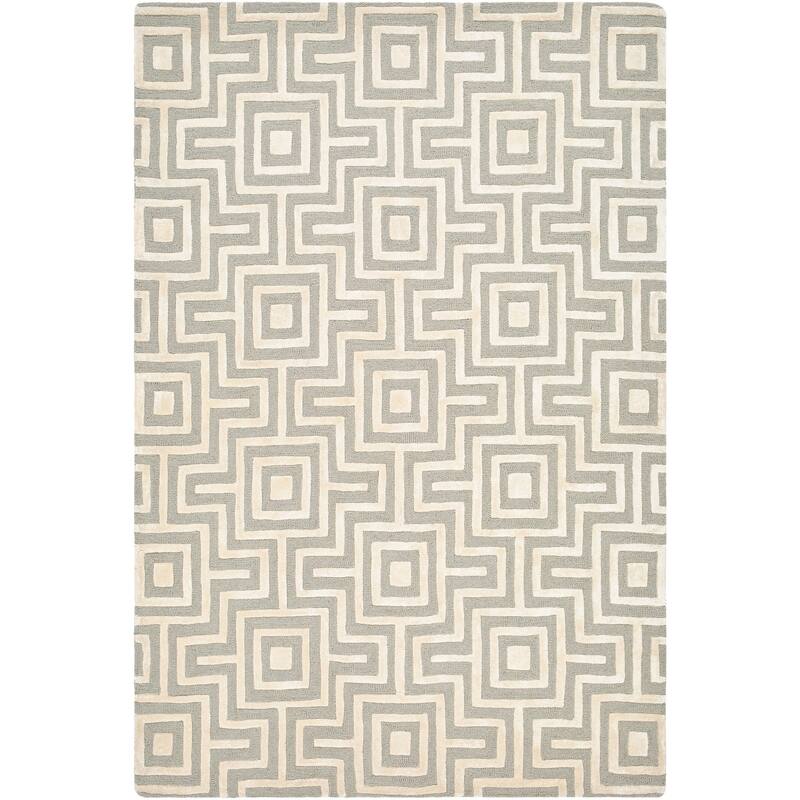 Magnus Handmade Classic Wool & Viscose Area Rug - Grey/Beige - 9' x 12'