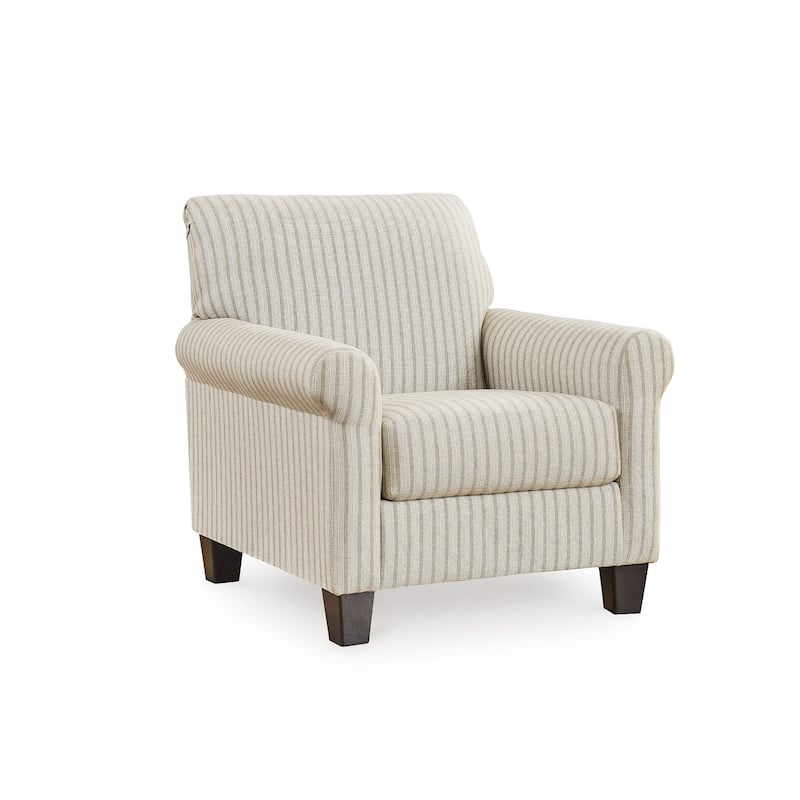 Signature Design by Ashley Valerani Brown/Beige Accent Chair - 36"W x 36"D x 36"H