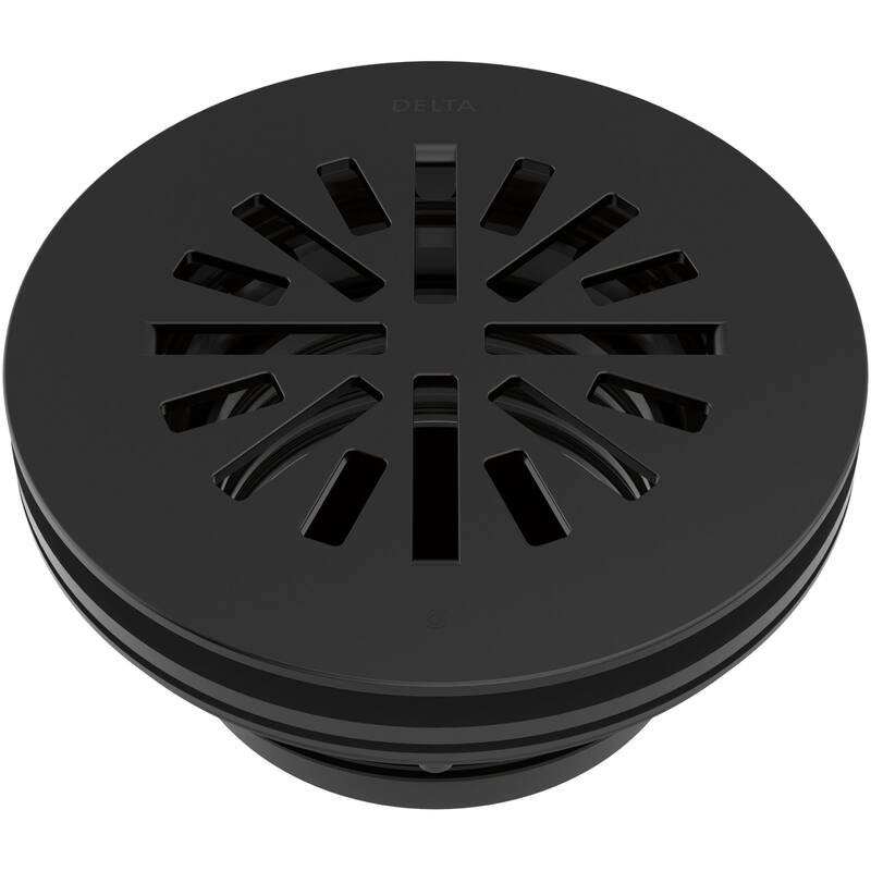 Delta DT051411 4" Prefab Round Shower Drain - Matte Black