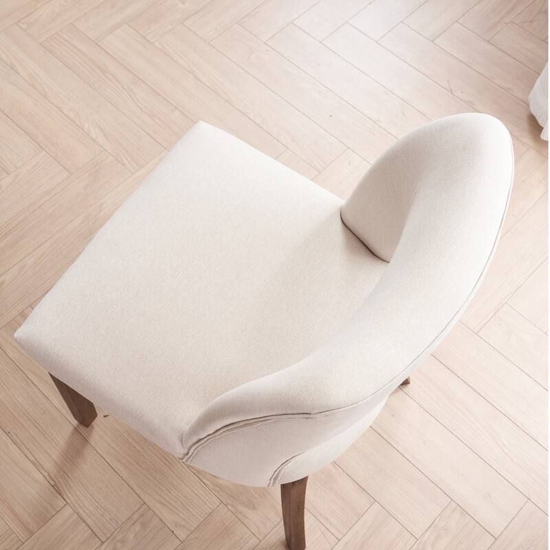 Dining Chairs Set of 2/4/6,Fabric Upholstered Kitchen Chairs with Wood Legs