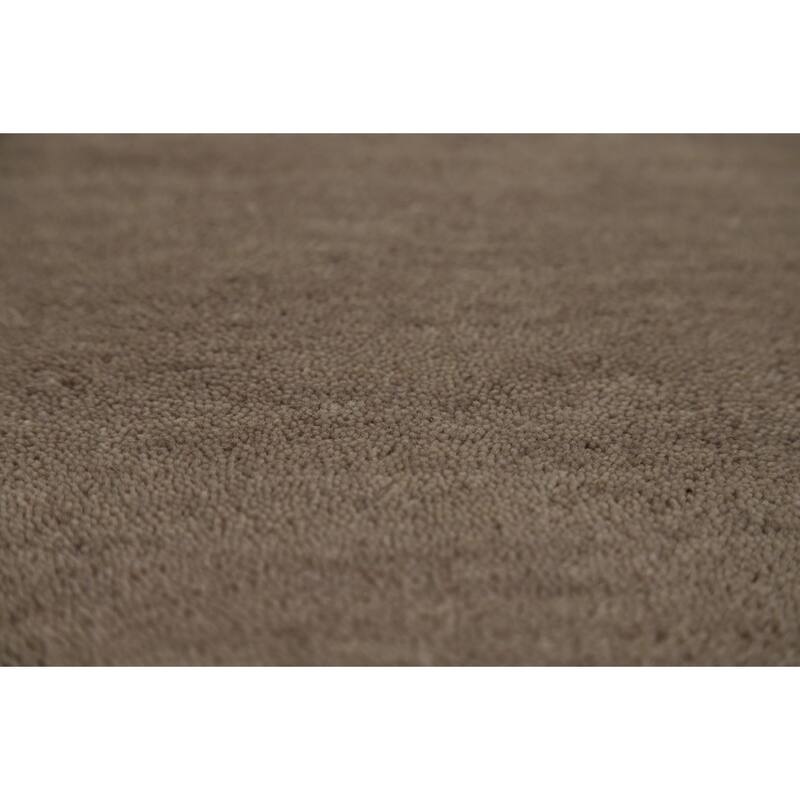 Tribal Gabbeh Area Rug Hand-Knotted Beige Oriental Wool Carpet - 5'7" x 7'10"