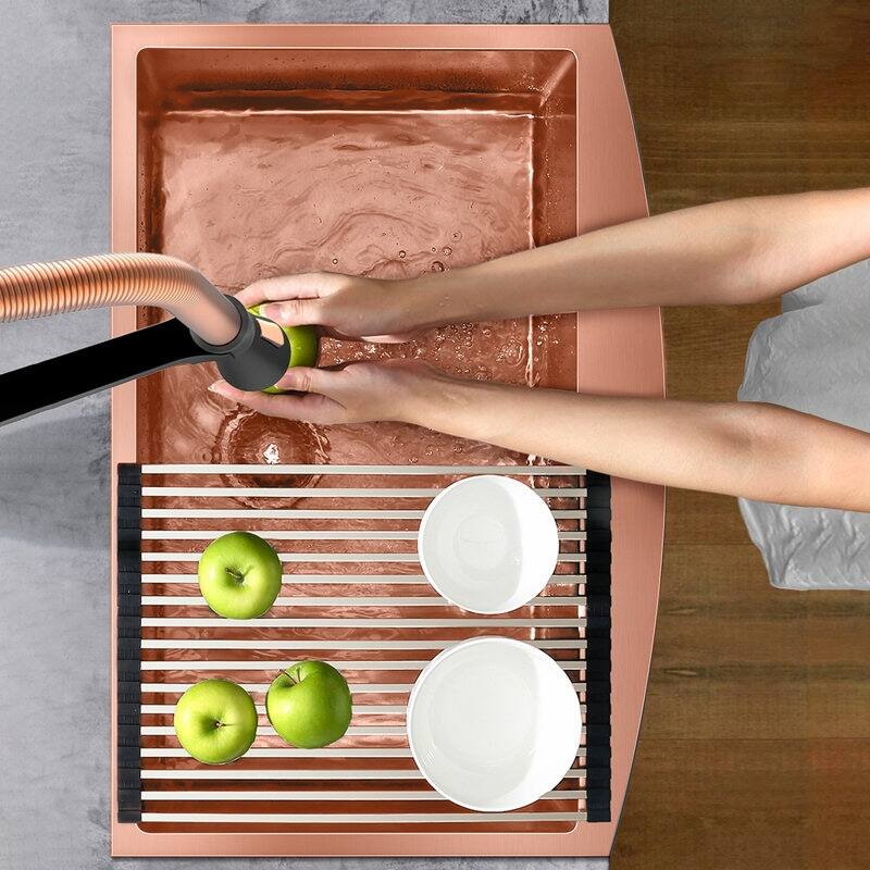 HIGOLD 33'' L Rectangle Single Bowl Stainless Steel Kitchen Sink